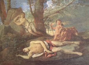Nicolas Poussin E-cho and Narcissus (mk05) France oil painting art
